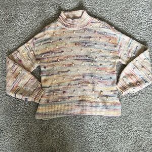 LOFT - space dye bobble sweater